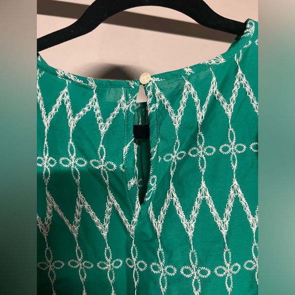 Universal Thread Green Ruffle Eyelet Blouse - Picture 5 of 8